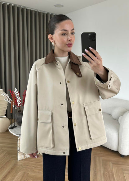 Barbour Kapitone Dolgulu Ceket TAŞ